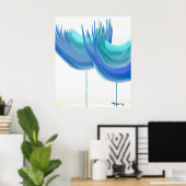 "GROTE BLAUWE STROMEN" POSTER (Thuiskantoor)