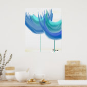 "GROTE BLAUWE STROMEN" POSTER (Keuken)