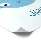 Grote blauwe vis poster (Hoek)