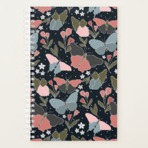 Grote blauwe vlinderplanner