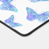 Grote blauwe vlinders bureaumat (Hoek)