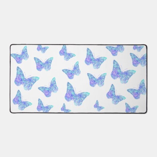 Grote blauwe vlinders bureaumat (Voorkant)