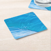 Grote blauwe watergolf kartonnen onderzetters (Schuin)