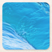 Grote blauwe watergolf kartonnen onderzetters (Voorkant)