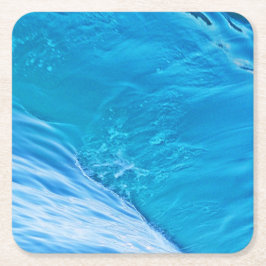 Grote blauwe watergolf kartonnen onderzetters