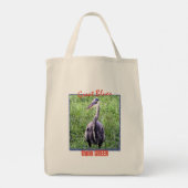 Grote Blauwen Tote Bag (Achterkant)