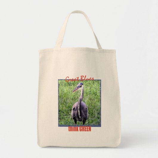 Grote Blauwen Tote Bag (Voorkant)
