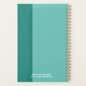 Grote Blauwgroen plannen Inside Planner (Achterkant)