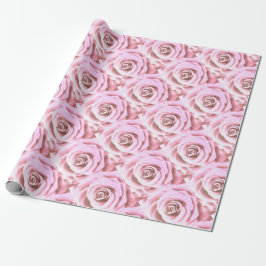 Grote Bleke roze roos Cadeaupapier