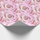 Grote Bleke roze roos Cadeaupapier (Hoek)