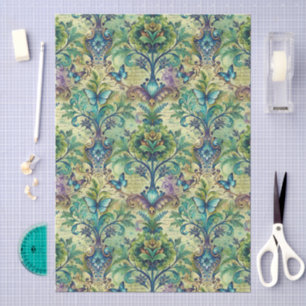Grote bloem- en vlindernatieve decoupage tissuepapier