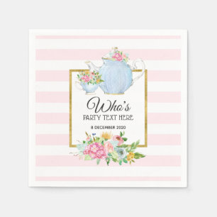 Grote bloem, theefeestje, Cocktail Paper Napkins Servet