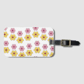 Grote bloemen bagagelabel (Voorkant (horizontaal))