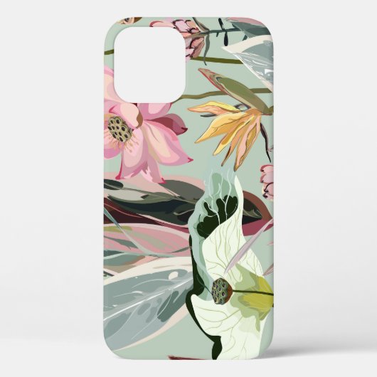 Grote bloemen  bloemillustratie Case-Mate iPhone case (Achterkant)