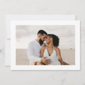 Grote Bloemen Foto Save the Date Kaart Aankondigin (Achterkant)