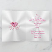 Grote bloemen, gepersonaliseerde verjaardagskaarte kaart (Binnen)