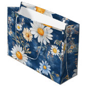 Grote Bloemen Groot Cadeauzakje (Voorkant Gekanteld)