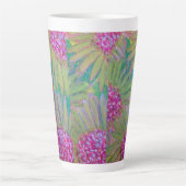 Grote Bloemen Latte Cup Mok (Voorkant)