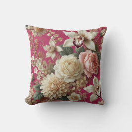 Grote Bloemen Motief Ontwerp Patroon 6 Kussen