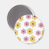 Grote bloemen patroon bevestigen magneet (Voorkant / Achterkant)