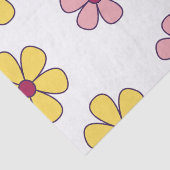 Grote bloemen patroon bevestigen tissuepapier (Detail)