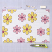 Grote bloemen patroon bevestigen tissuepapier (Craft)