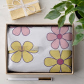Grote bloemen patroon bevestigen tissuepapier (Geschenk)