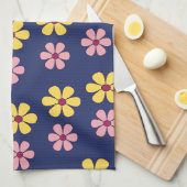 Grote bloemen theedoek (Quarter Fold)