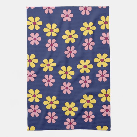 Grote bloemen theedoek (Verticaal)