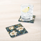 Grote bloemen William Morris geïnspireerd Kartonnen Onderzetters (Insitu)