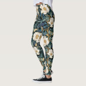 Grote Bloemen William Morris geïnspireerd Leggings (Links)