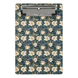 Grote bloemen William Morris geïnspireerd Mini Klembord