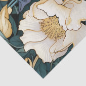 Grote Bloemen William Morris geïnspireerd tissuepa Tissuepapier (Detail)