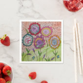 Grote Bloemenservetten Servet (Insitu)