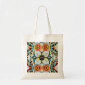 Grote Bloemige Boodschappentas Tote Bag (Voorkant)