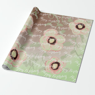 grote bloemige geschenkverpakking cadeaupapier