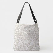 Grote bloemmotief cross-body Canvas tas (Voorkant)