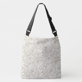 Grote bloemmotief cross-body Canvas tas