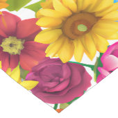 Grote blote botanische kleurrijke bloemen medium tafelloper (Hoek)