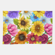 Grote blote botanische kleurrijke bloemen