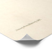 Grote blote trillium poster (Hoek)