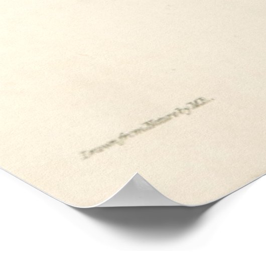 Grote blote trillium poster (Hoek)