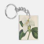 Grote blote trillium sleutelhanger (Voorkant Links)