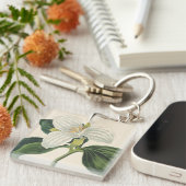 Grote blote trillium sleutelhanger (Voorkant Rechts)