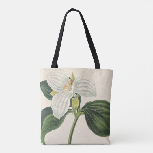 Grote blote trillium tote bag (Achterkant)