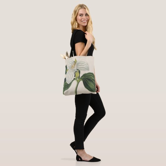 Grote blote trillium tote bag (Op model)