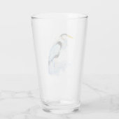 Grote Blue Heron Bird Natuur Art Glas (Achterkant)
