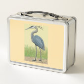 Grote Blue Heron Metal Lunch Box (Achterkant)