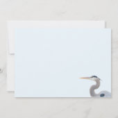 Grote Blue Heron's Lunch Flat Kaart (Achterkant)