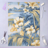 Grote Blue Pastel Ocean Uitzicht Decoupage Tissuepapier (Craft)